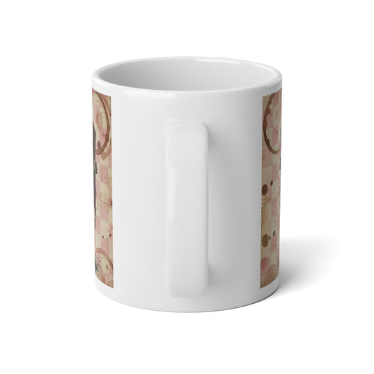 20oz Jumbo Mug — Vintage Steampunk Playing Card Robot Coffee Cup - Creations by Chris and Carlos