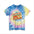 Stateroom 401 Roper's Romp Collection- Tie Dye Tee — “Sorry Stanley I’m On Cheese Time” Retro Cocktail Graphic