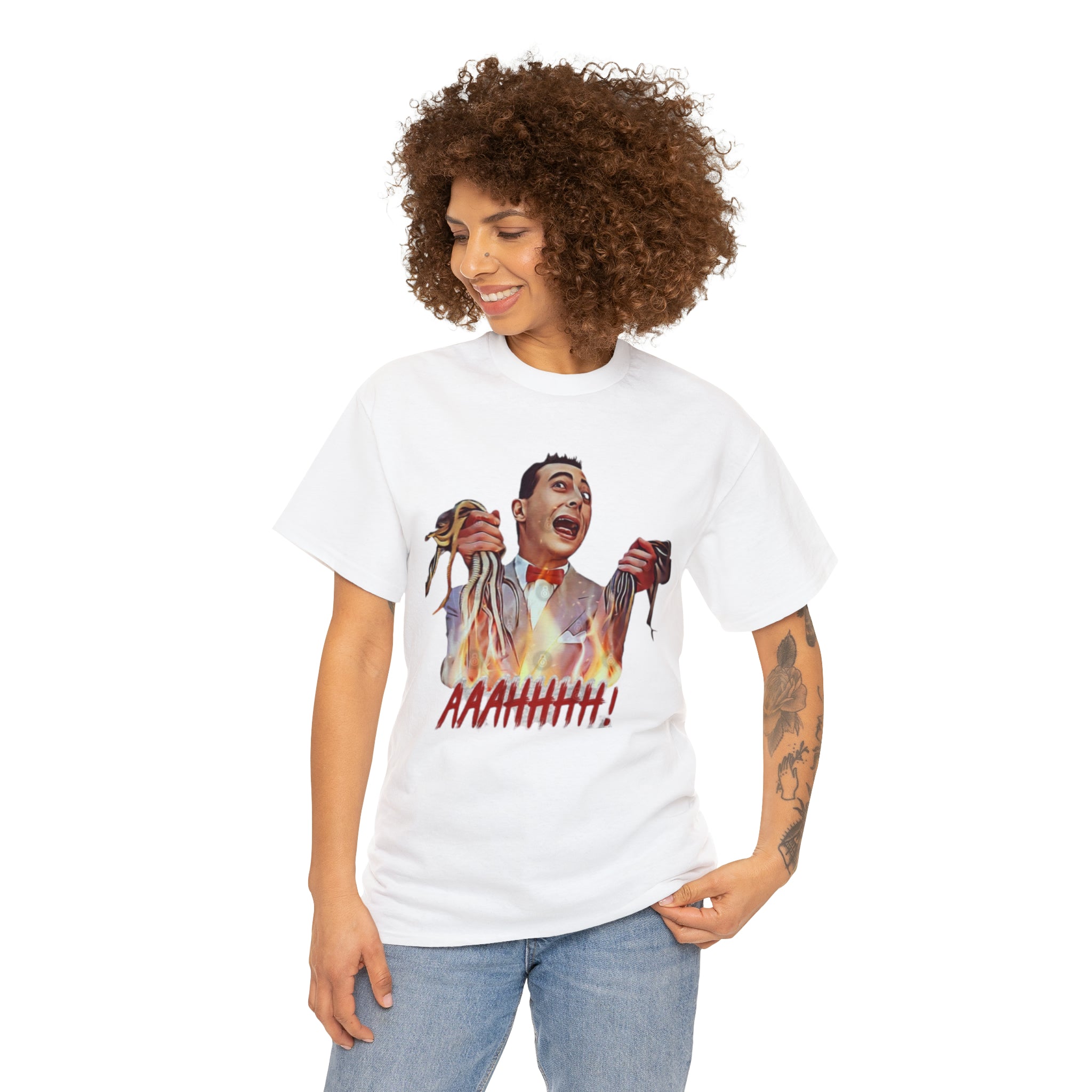 Pee Wee Herman-  Unisex Heavy Cotton T-Shirt - Creations by Chris and Carlos