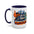 KnicksTape NYC Coffee Mug — New York Subway, Statue of Liberty & Orange Mascot Accent Mug (11/15 oz)