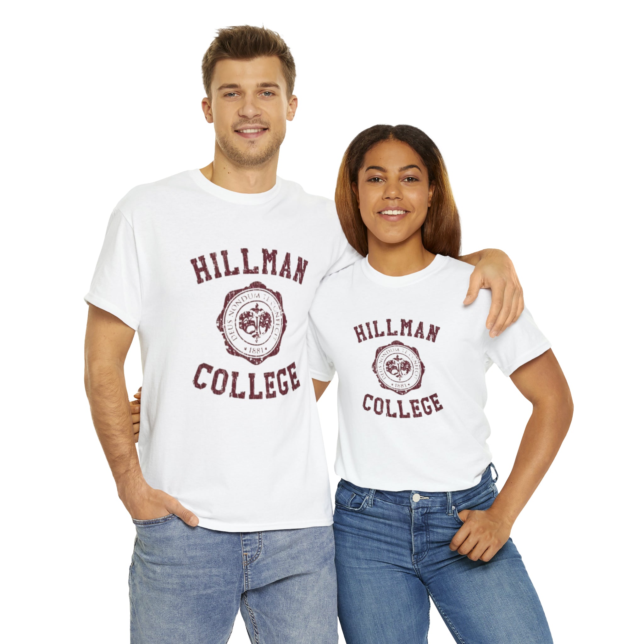 Hillman College- Unisex Heavy Cotton T-Shirt - Creations by Chris and Carlos
