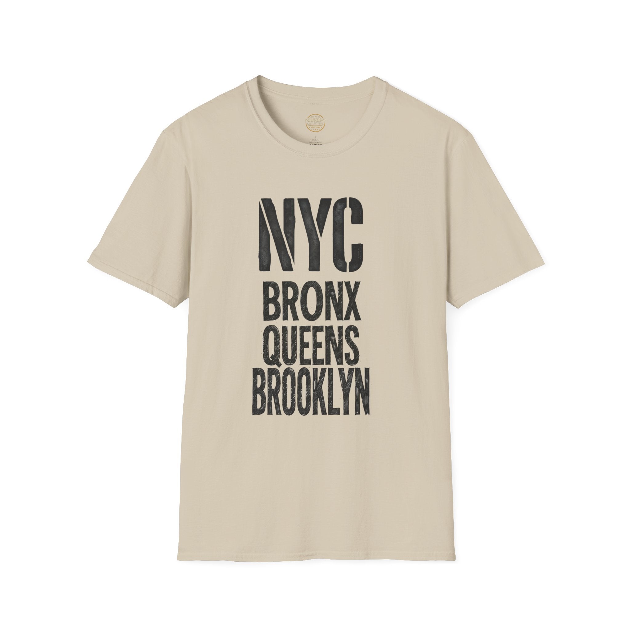 The Foundry Collective NYC Bronx Queens Brooklyn T-Shirt — Vintage NYC Boroughs Tee - Creations by Chris and Carlos