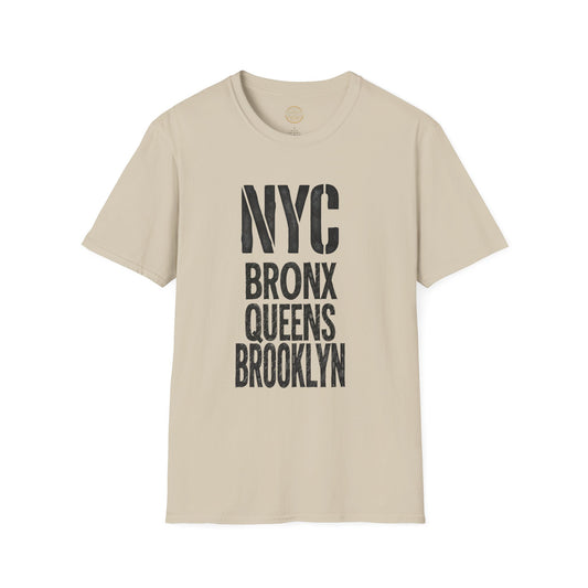 The Foundry Collective NYC Bronx Queens Brooklyn T-Shirt — Vintage NYC Boroughs Tee - Creations by Chris and Carlos