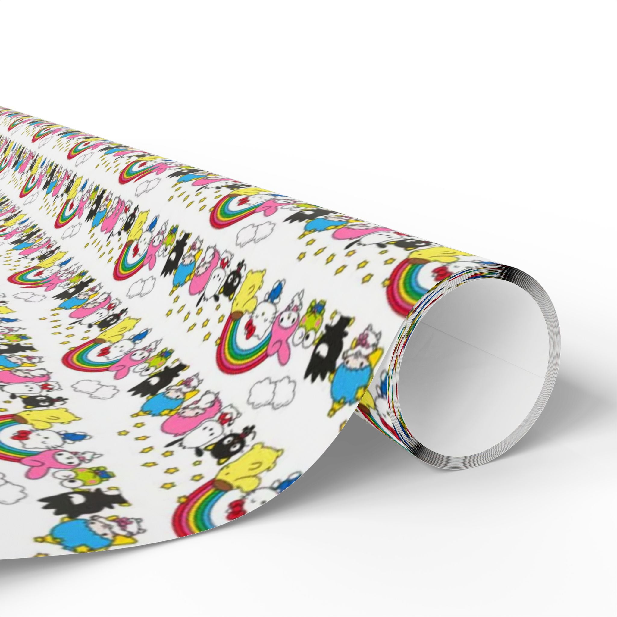 Unicorn & Rainbow Kids Wrapping Paper Roll — Cute Cartoon Gift Wrap for Birthdays & Baby Showers - Creations by Chris and Carlos