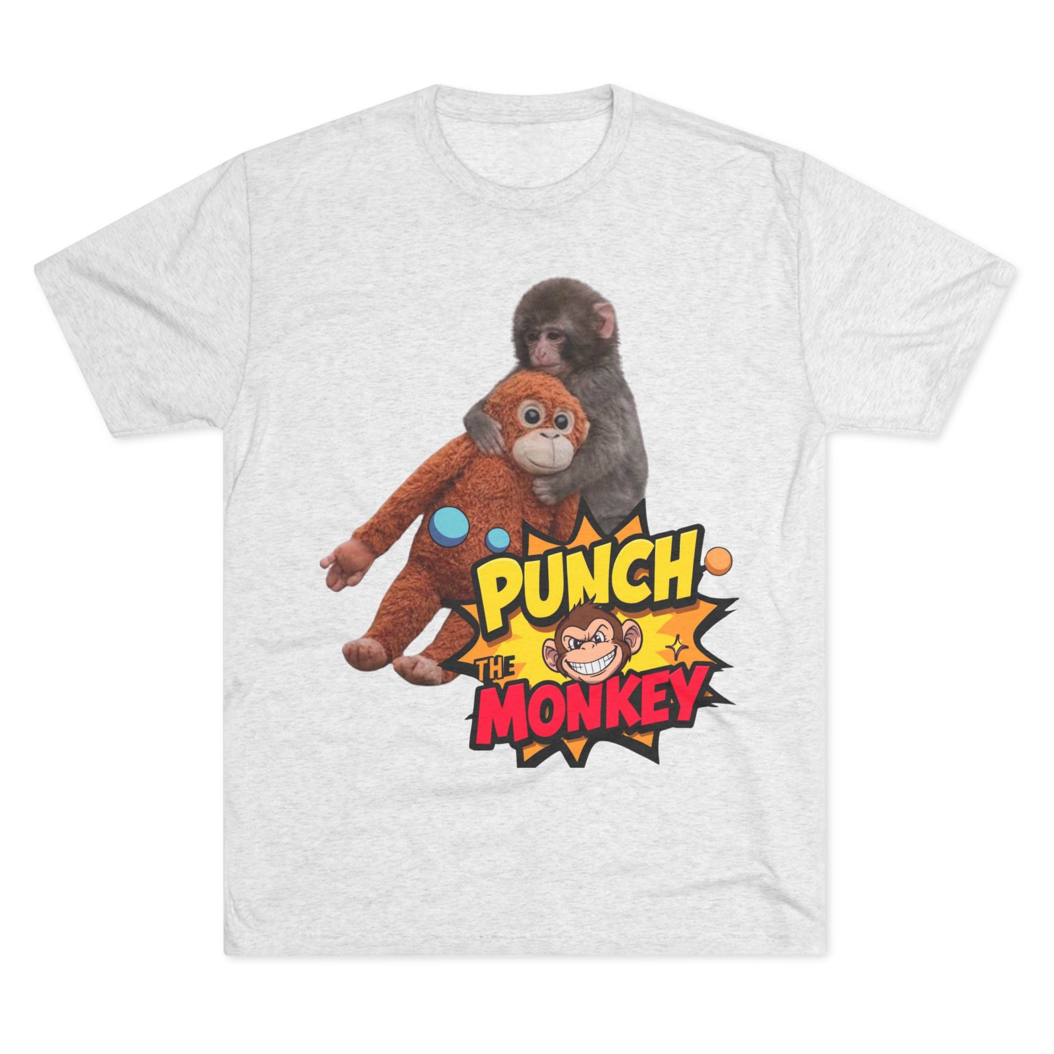 Punch the Monkey T-Shirt — Retro Comic Cartoon Monkey Graphic Tee - Creations by Chris and Carlos