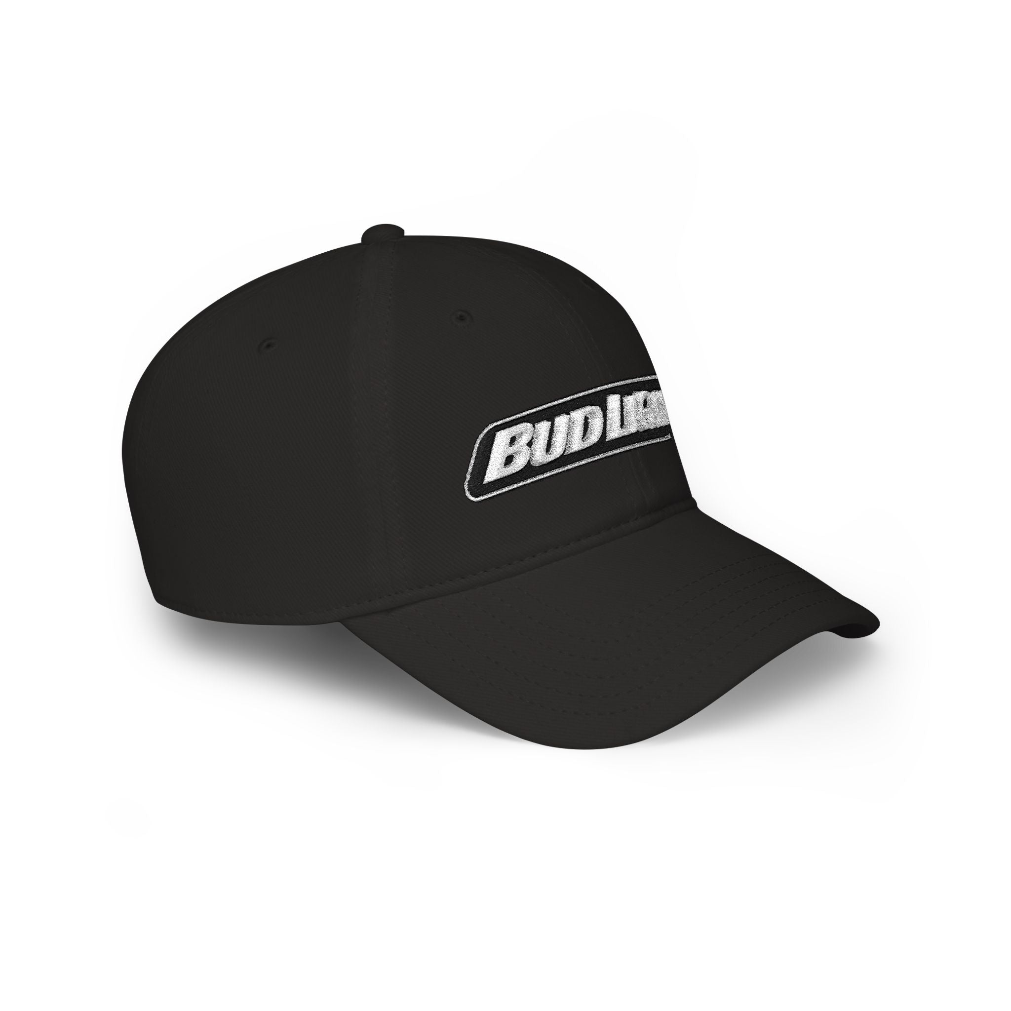 Bud Light Embroidered Baseball Cap — Red Low Profile Dad Hat - Creations by Chris and Carlos