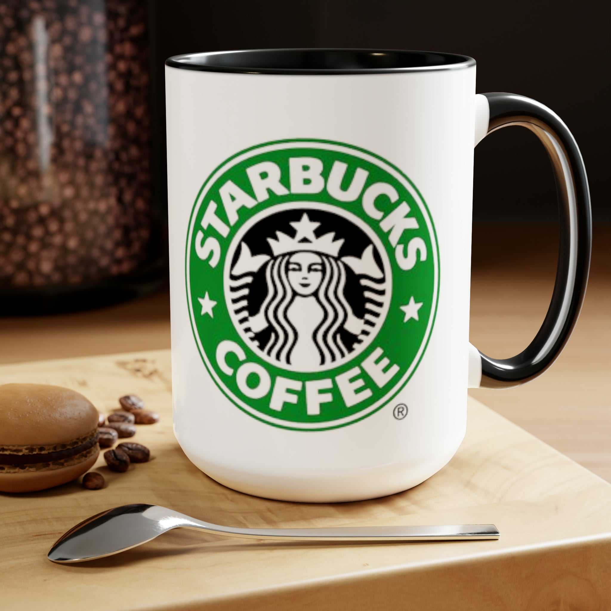 Starbucks Coffee- White Ceramic Mug - Creations by Chris and Carlos