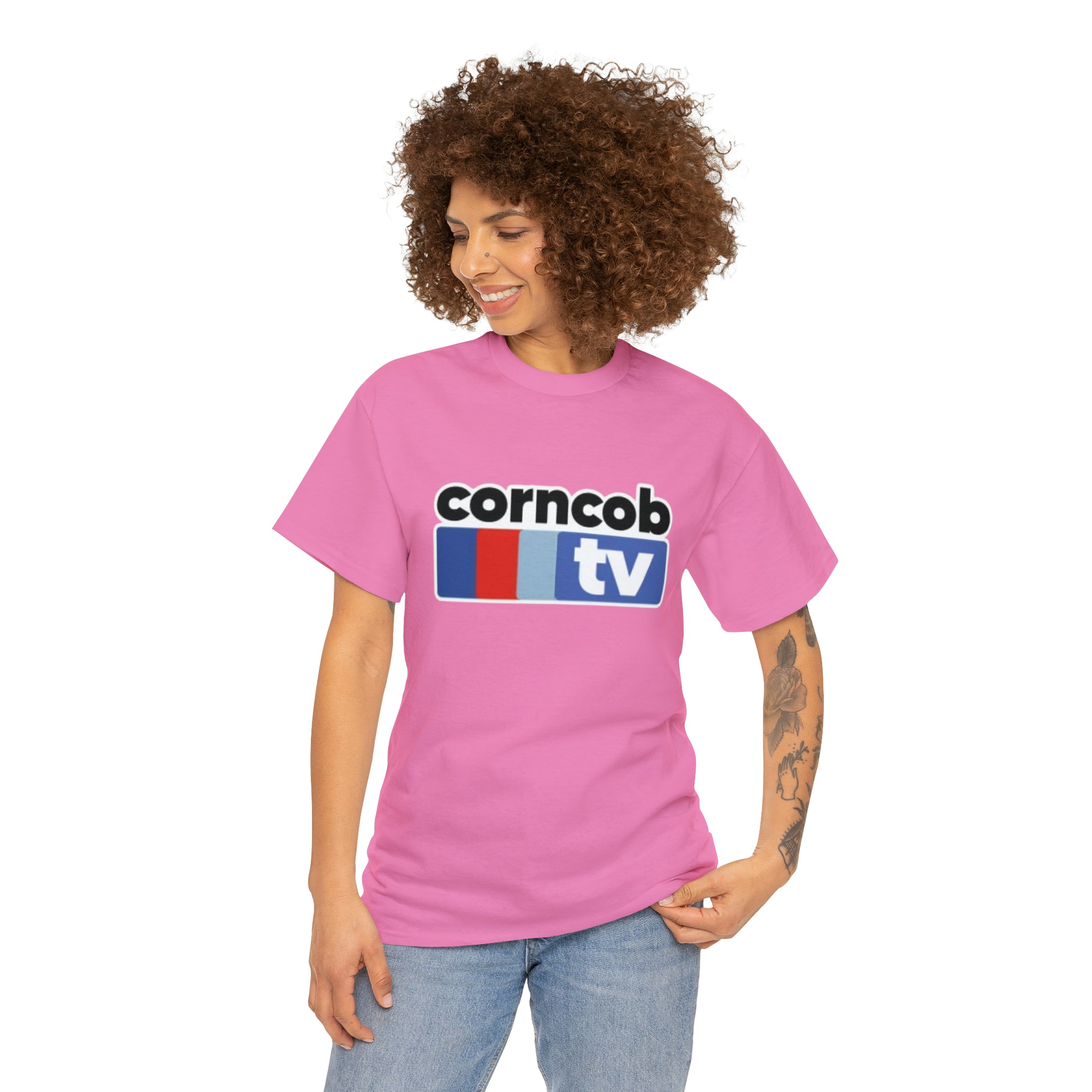Corncob Tv- Unisex Heavy Cotton T-Shirt - Creations by Chris and Carlos