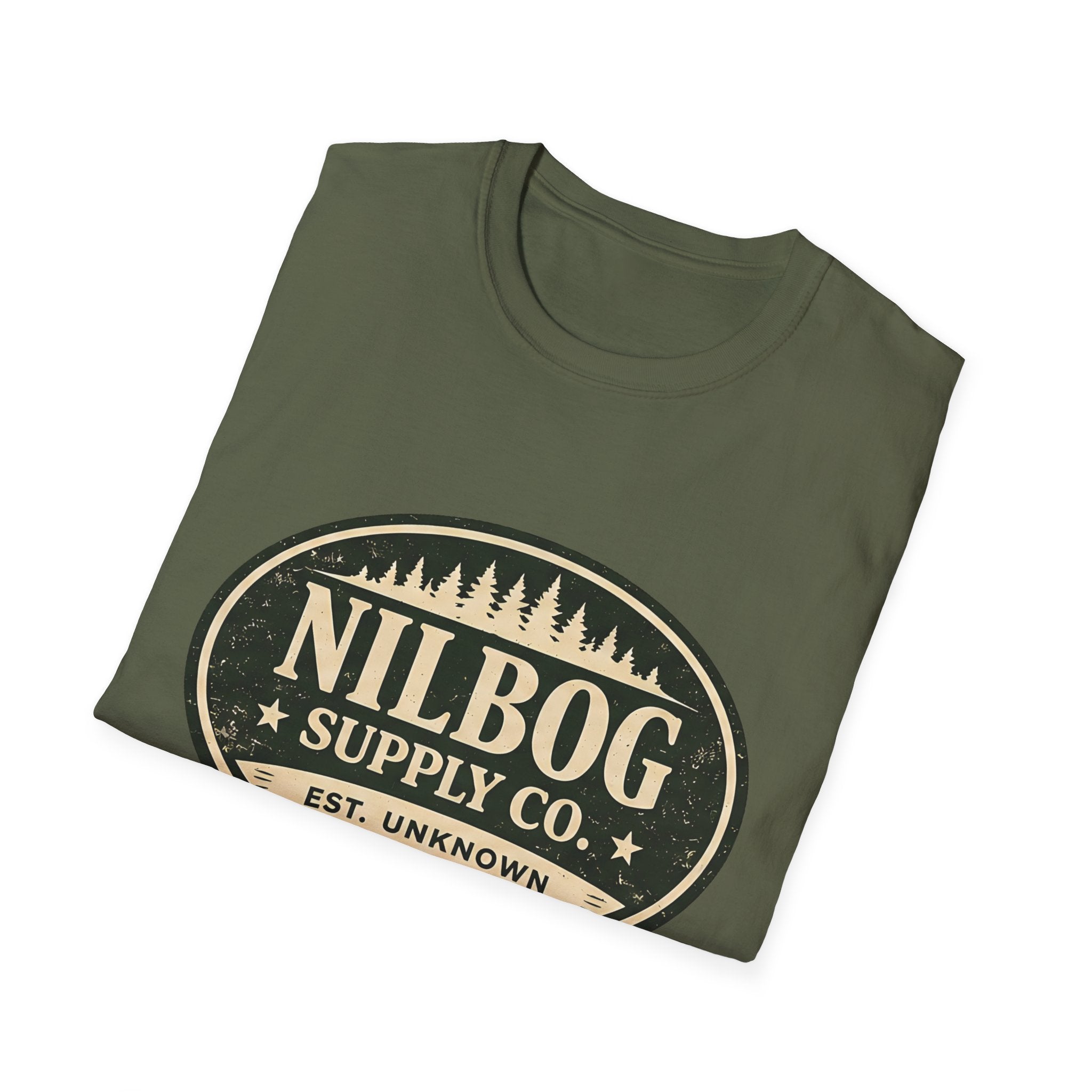 Nilbog Supply Co. T-Shirt — Vintage Horror Cabin Graphic Tee - Creations by Chris and Carlos