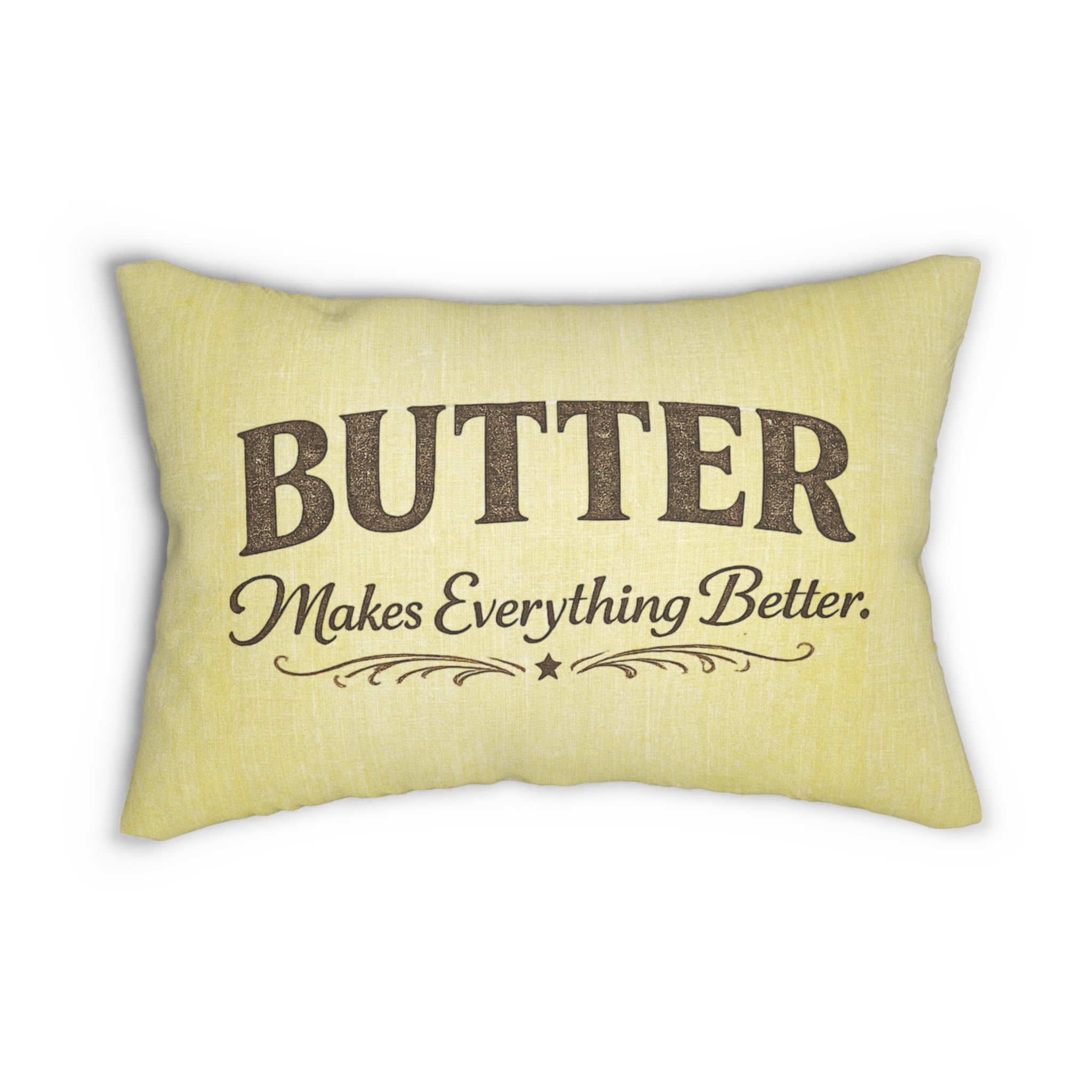 Old Soul Harvest™ Butter Makes Everything Better Lumbar Pillow - Lumbar Pillow from the Old Soul Harvest Campfire Circle collection