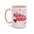 Live Kelly & Mark Heart Accent Coffee Mug — Pink Valentine Love Gift (11/15oz)