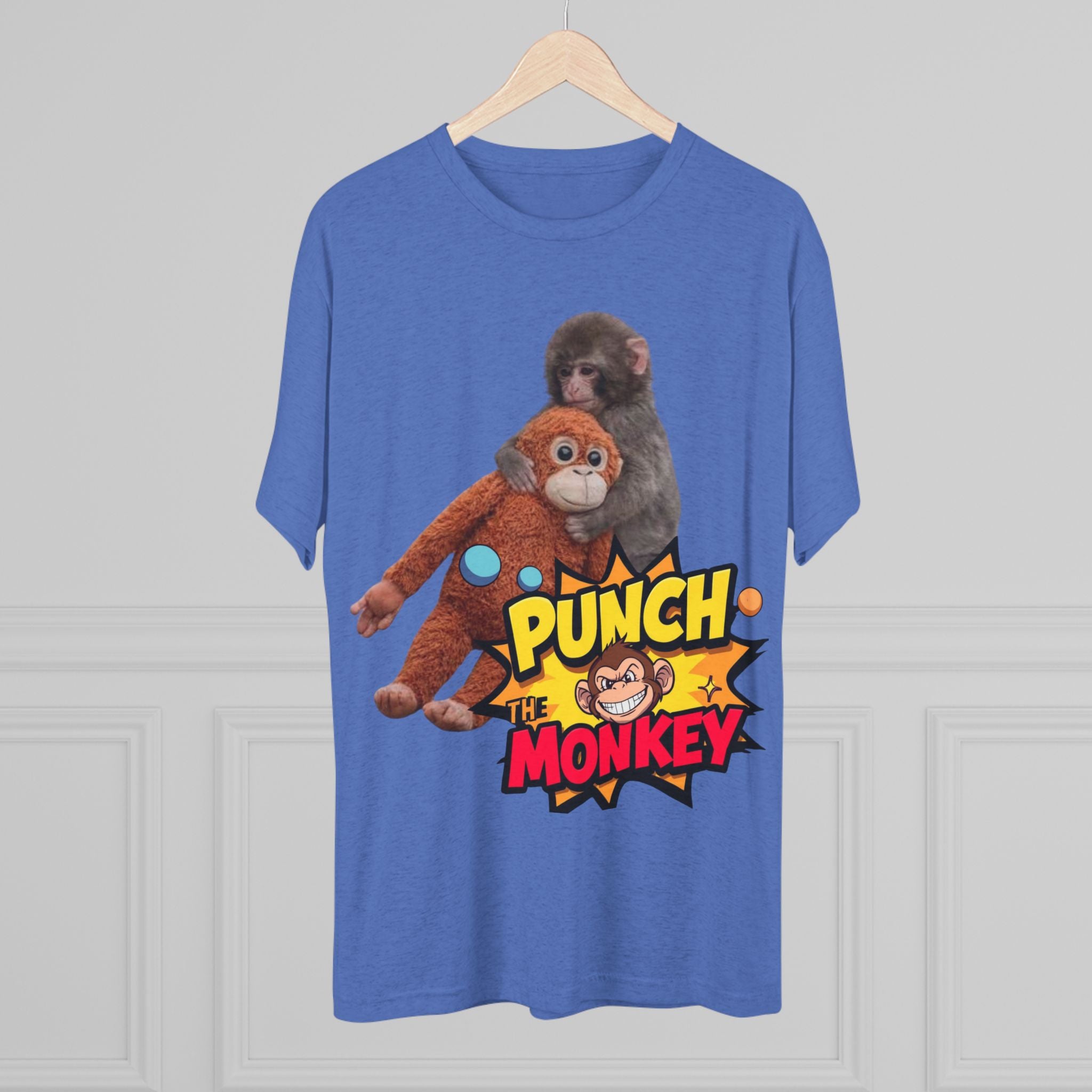 Punch the Monkey T-Shirt — Retro Comic Cartoon Monkey Graphic Tee - Creations by Chris and Carlos