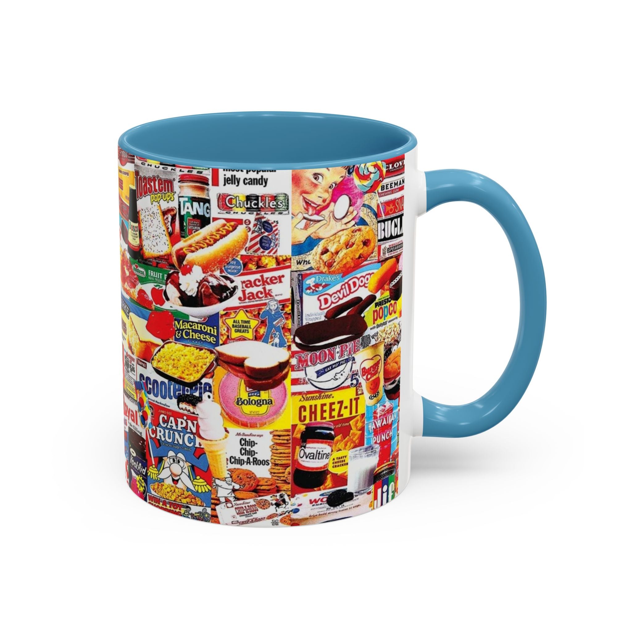Vintage Snack Packaging Collage Coffee Mug (11/15oz) - Creations by Chris and Carlos