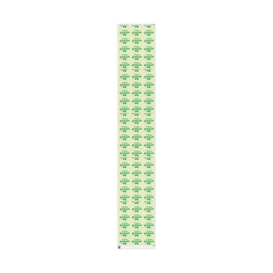 Wrapping Paper Roll — 'Happy St. Patrick's Day' Green Script Pattern - Creations by Chris and Carlos