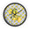 Lemon Tile Wall Clock – Mediterranean Citrus Kitchen Clock