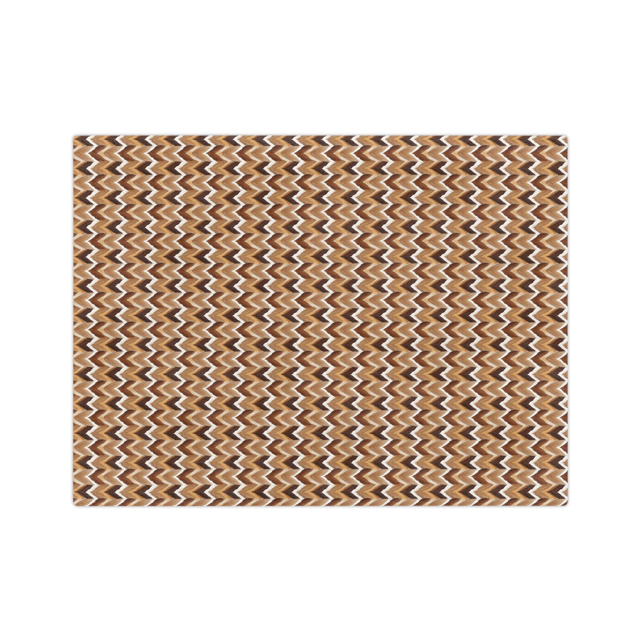 Chevron Knit Velvet Throw Blanket — Cozy Brown Microfiber Blanket - Creations by Chris and Carlos