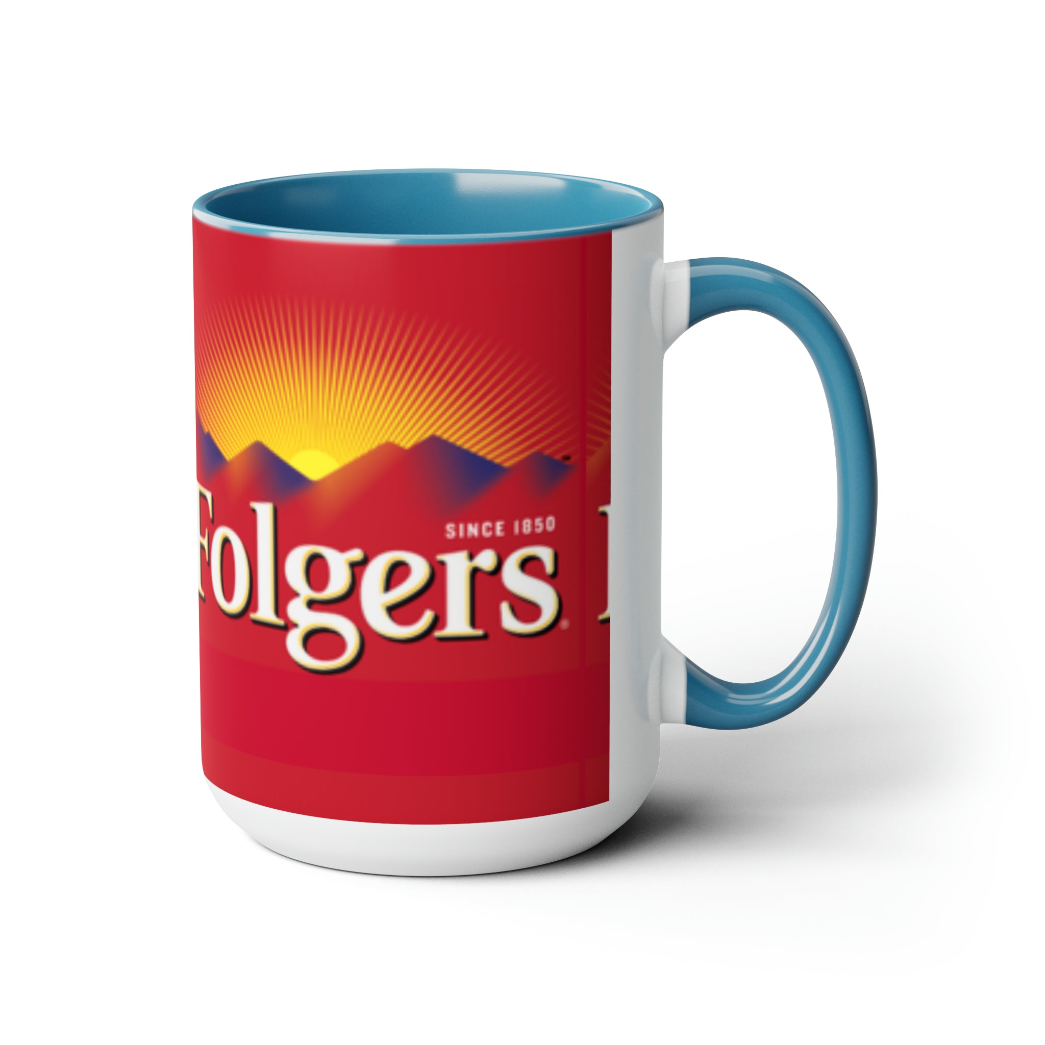 Folgers- White Ceramic Mug - Creations by Chris and Carlos
