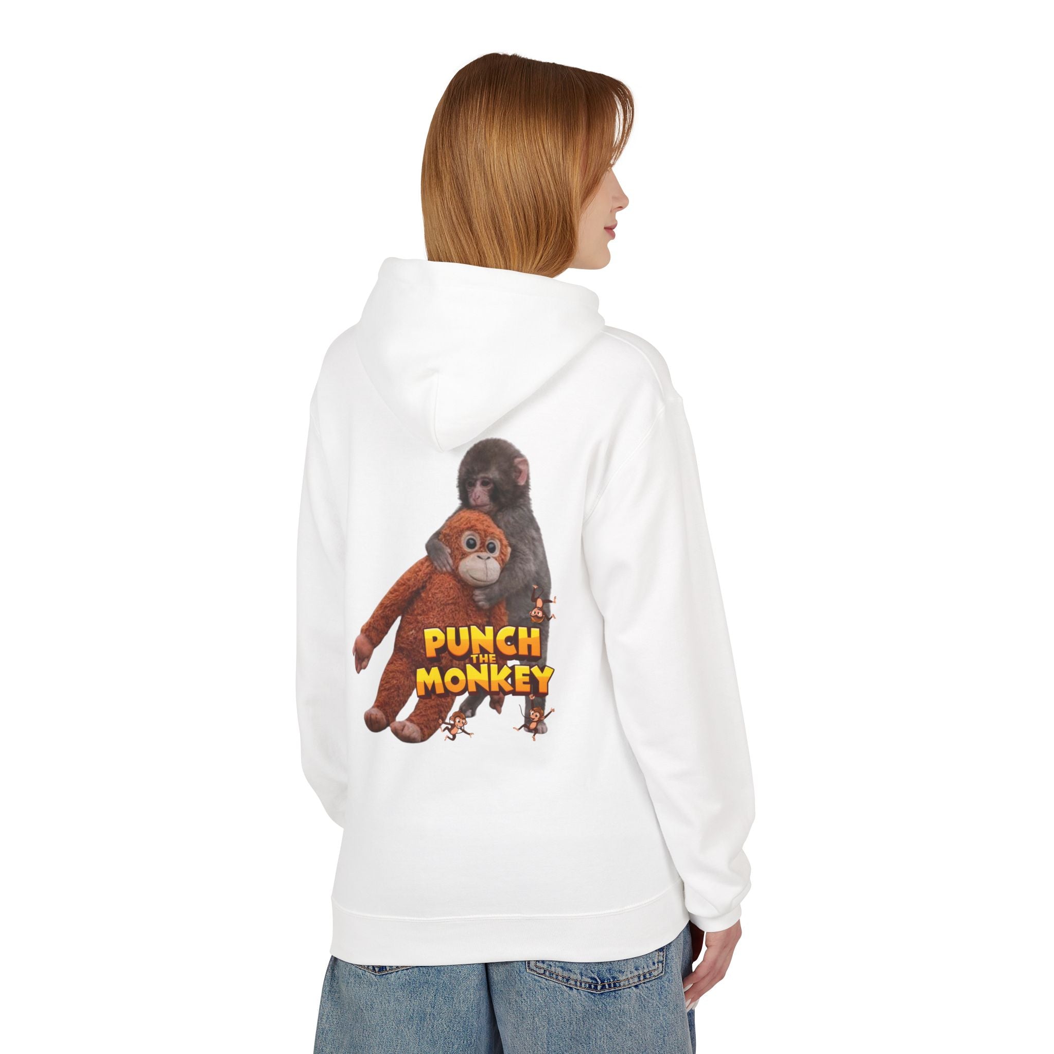 Punch Monkey Hoodie — Retro Cartoon Monkey Graphic Sweatshirt - Creations by Chris and Carlos