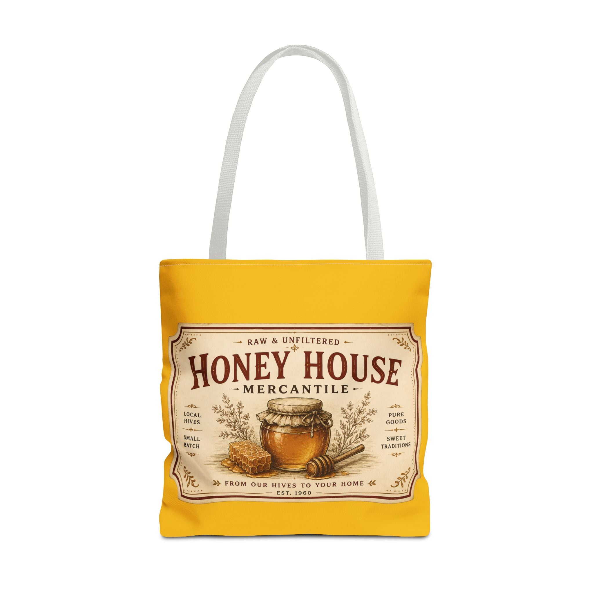Tote Bag — Honey House Vintage Honey Label Design - Creations by Chris and Carlos