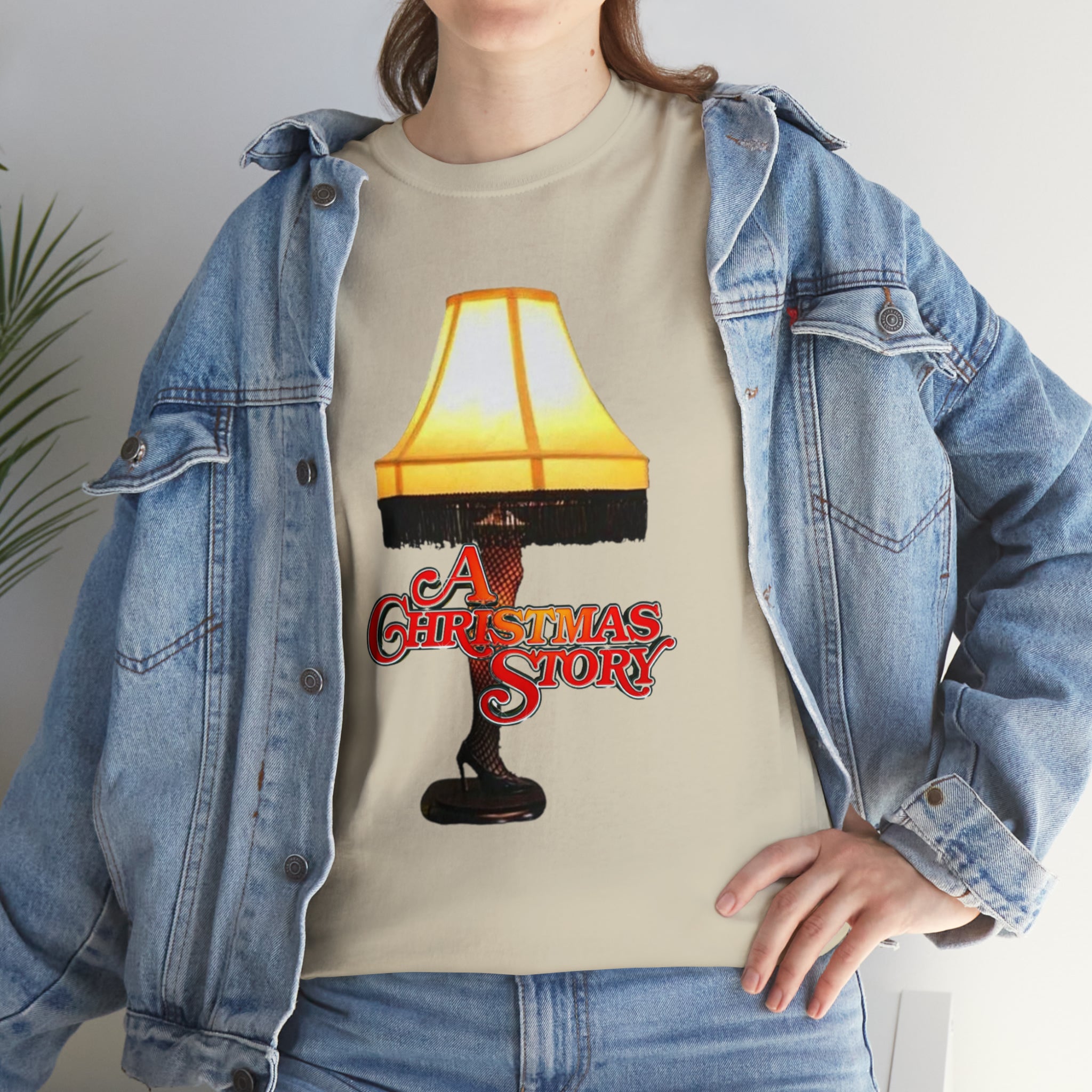 A Christmas Story- Leg Lamp Unisex Heavy Cotton T-Shirt - Creations by Chris and Carlos