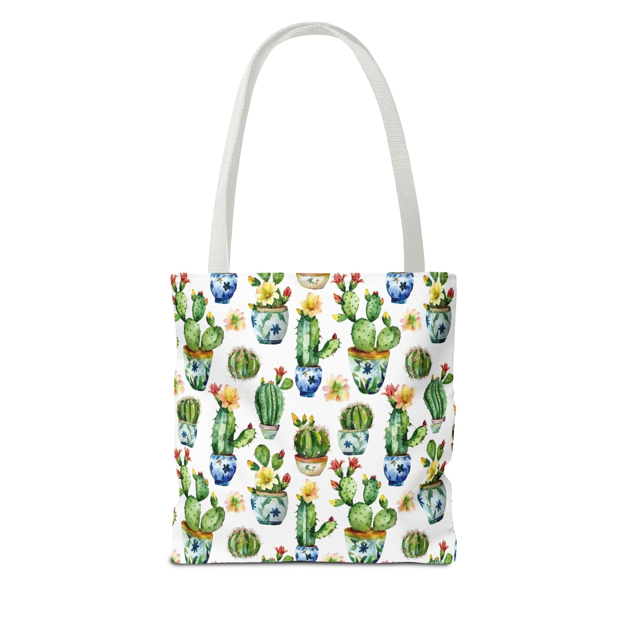 Sol y Alegría (Sun and Joy) Collection- Cactus Succulent Pattern Microfiber Blanket Soft Velveteen Throw for Home & Garden Lovers Cactus Watercolor Tote Bag – Floral Potted Succulent Pattern All-Over Print - Creations by Chris and Carlos