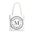 Martha- Martha Stewart Monogram Circle Tote Bag Personalized Initial M Canvas Tote