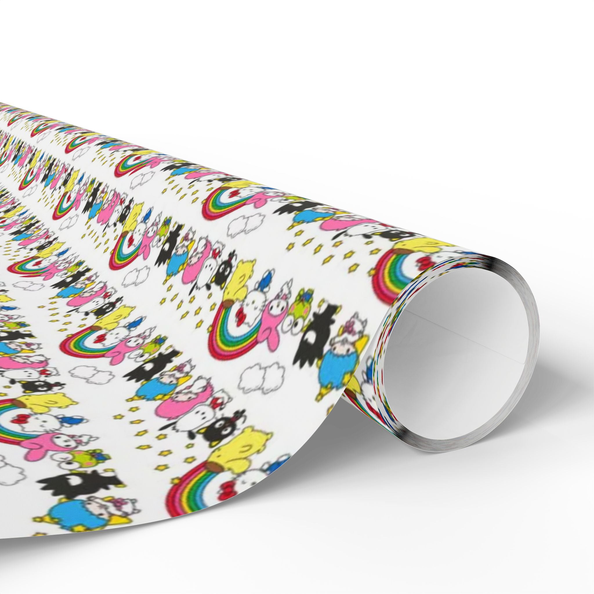 Unicorn & Rainbow Kids Wrapping Paper Roll — Cute Cartoon Gift Wrap for Birthdays & Baby Showers - Creations by Chris and Carlos