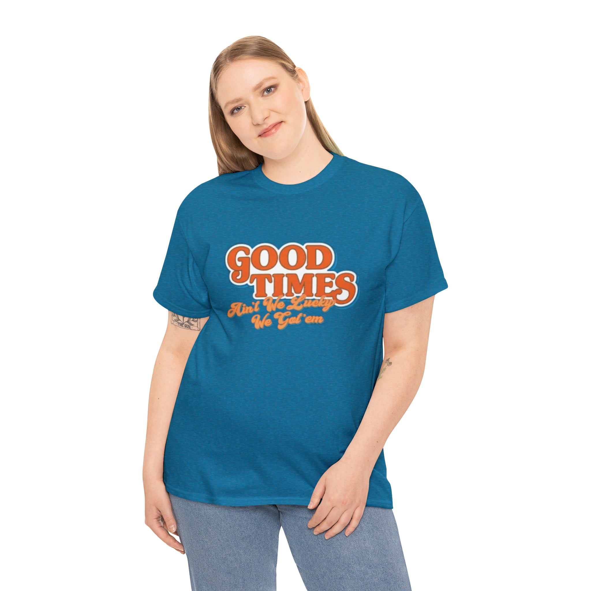 Good Times 70's TV Show- Unisex Heavy Cotton T-Shirt - Creations by Chris and Carlos