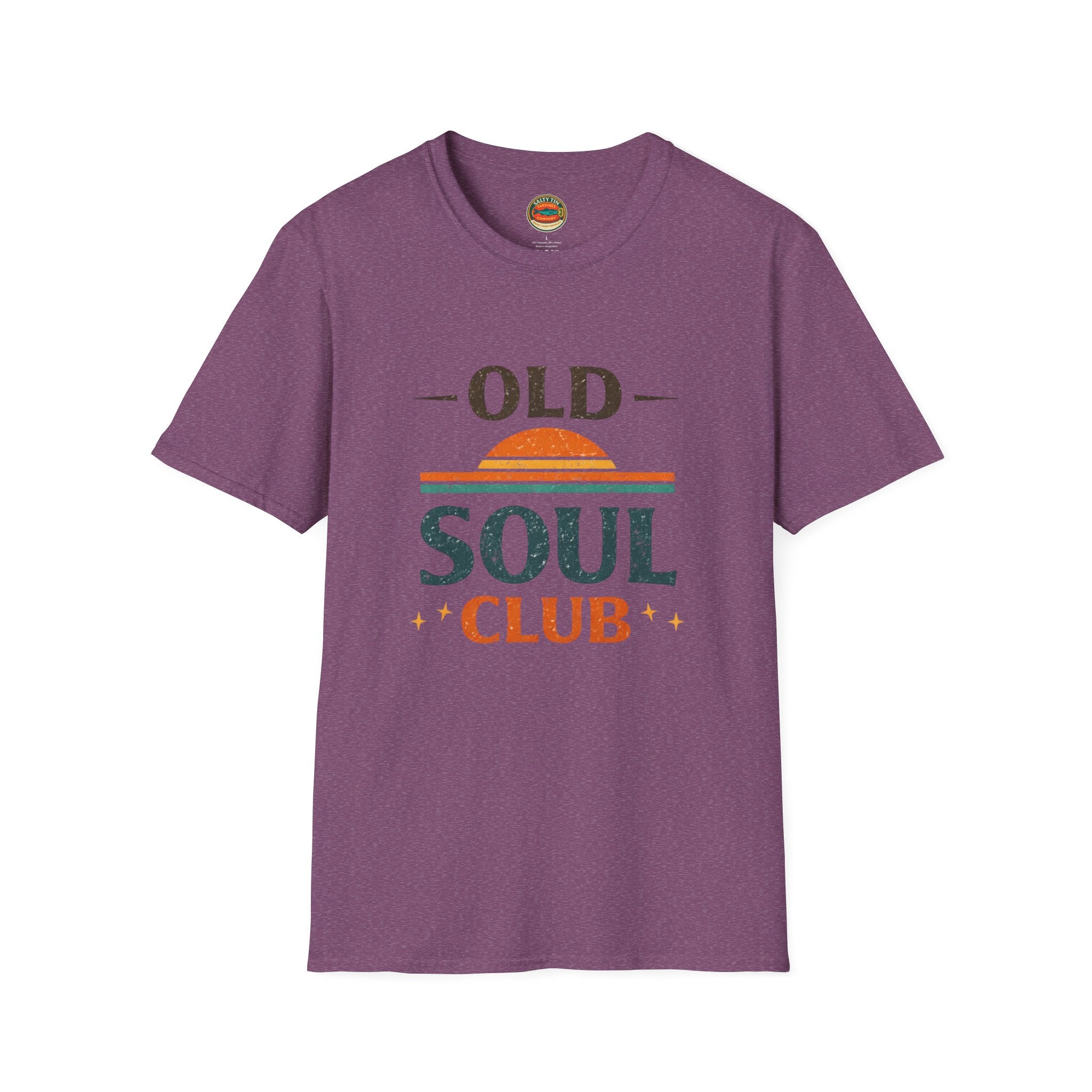 Old Soul Club T-Shirt — Retro Sunset Graphic Tee - Creations by Chris and Carlos