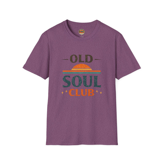 Old Soul Club T-Shirt — Retro Sunset Graphic Tee - Creations by Chris and Carlos