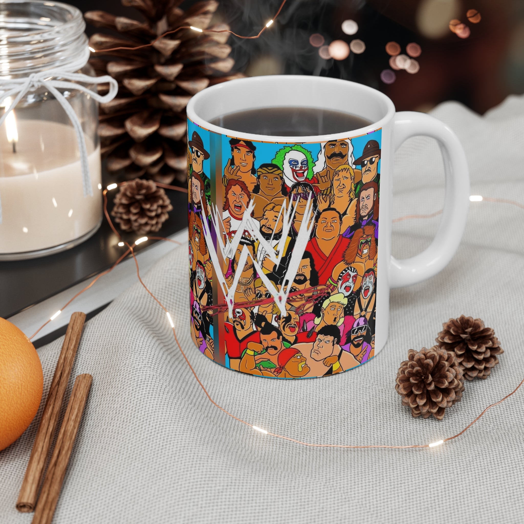 WWE Champions-  White Ceramic Mug - Creations by Chris and Carlos