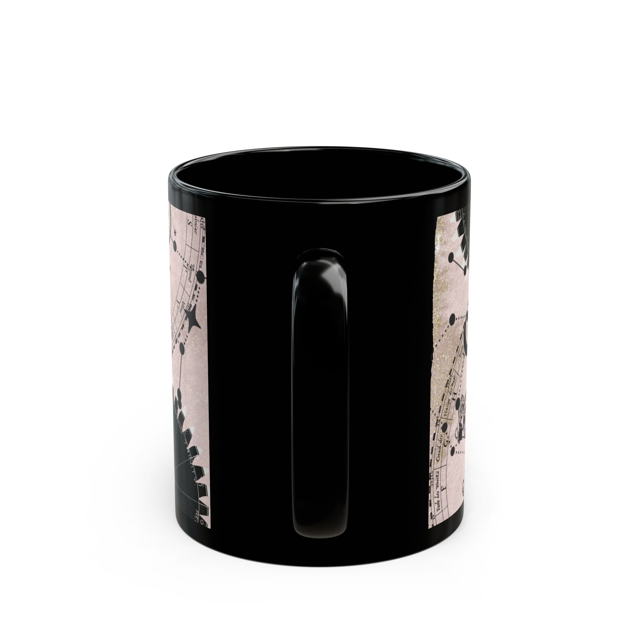 Astrology Constellation Black Mug – Vintage Zodiac Celestial Coffee Cup (11oz, 15oz) - Creations by Chris and Carlos