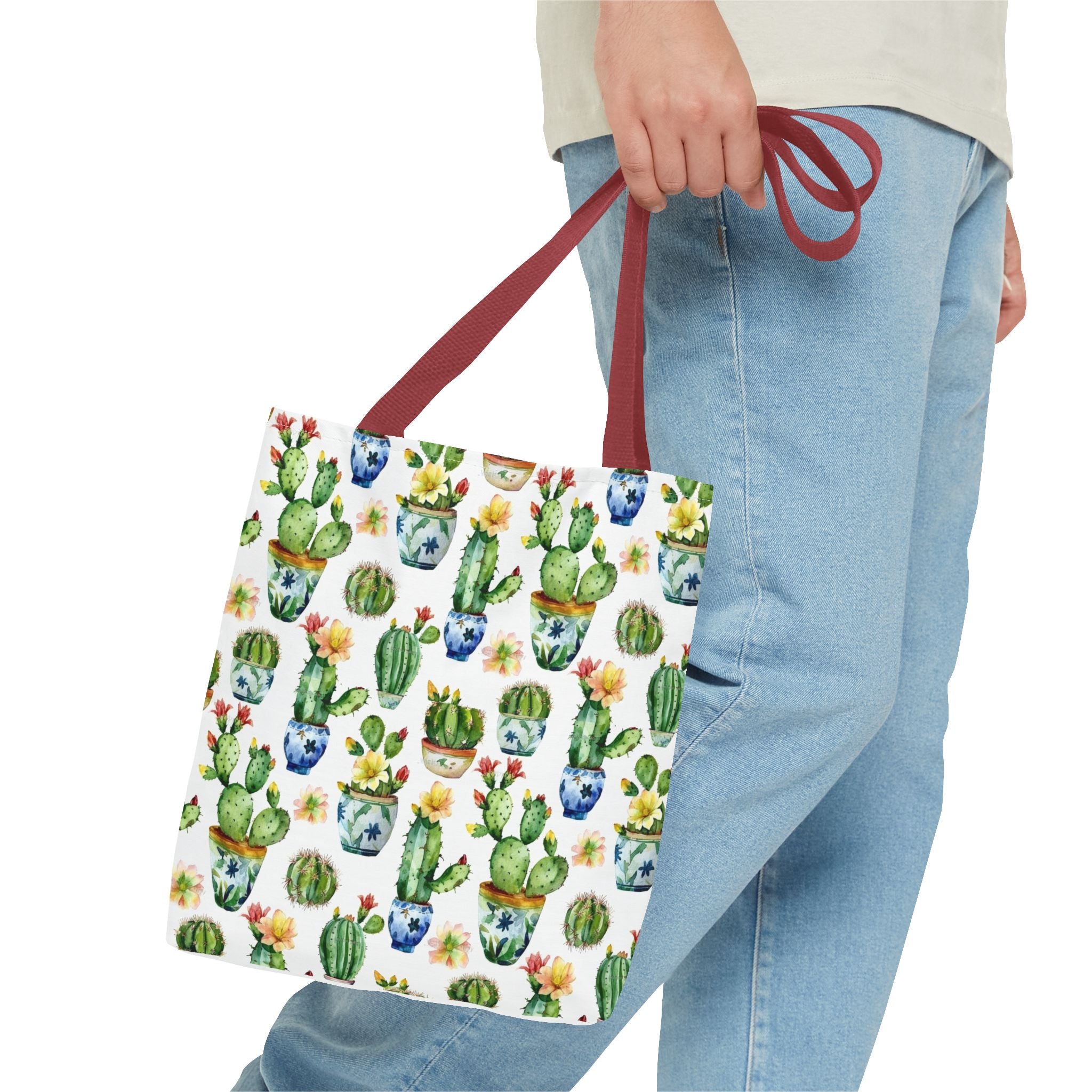Sol y Alegría (Sun and Joy) Collection- Cactus Succulent Pattern Microfiber Blanket Soft Velveteen Throw for Home & Garden Lovers Cactus Watercolor Tote Bag – Floral Potted Succulent Pattern All-Over Print - Creations by Chris and Carlos