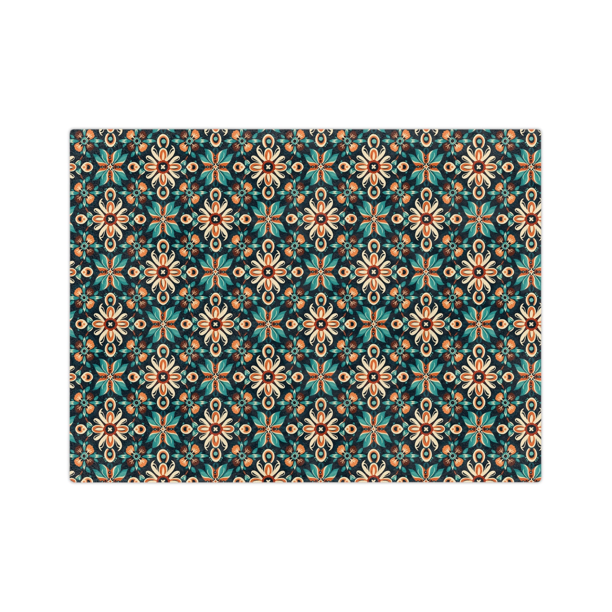 Sol y Alegría (Sun and Joy) Collection-Bohemian Tile Velveteen Microfiber Blanket - Creations by Chris and Carlos