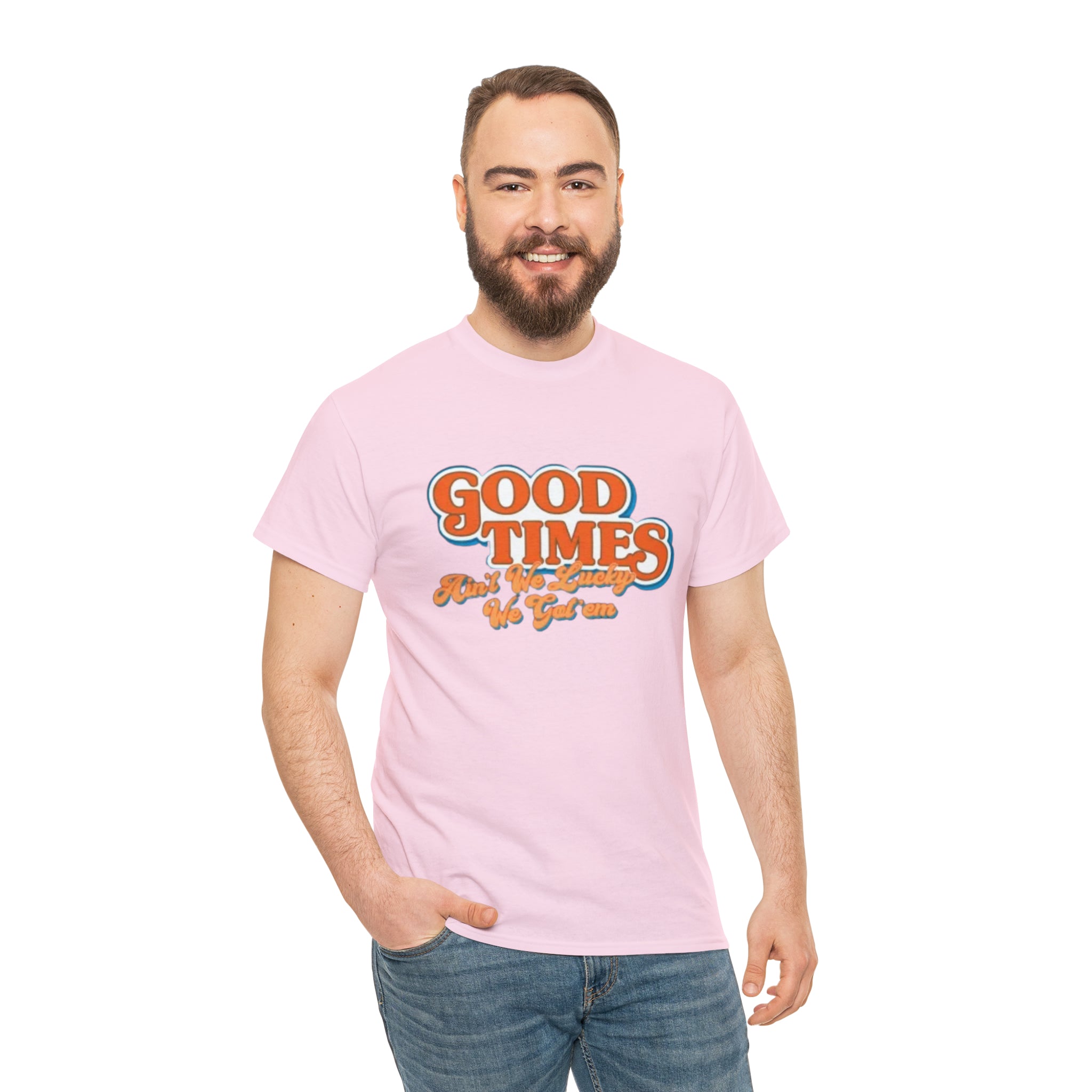 Good Times 70's TV Show- Unisex Heavy Cotton T-Shirt - Creations by Chris and Carlos