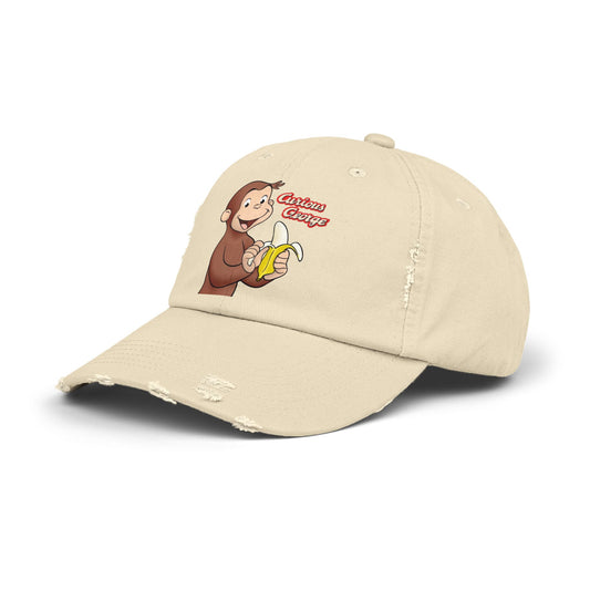 Curious George Banana Distressed Cap - Creations by Chris and Carlos