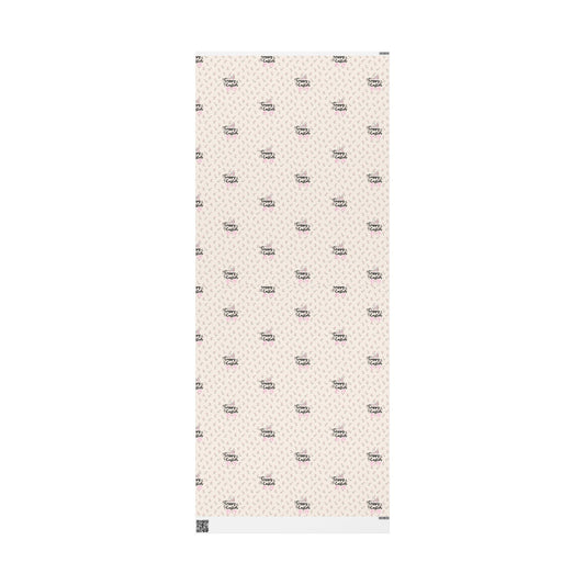 Easter Floral Mini Rose Wrapping Paper Roll — Pink Rosebud Gift Wrap - Creations by Chris and Carlos
