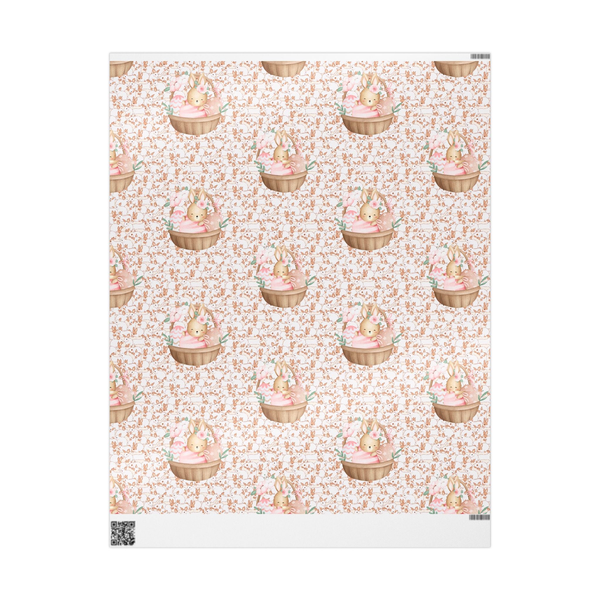 Easter Floral Bunny Wrapping Paper Roll — Cute Pastel Easter Gift Wrap - Creations by Chris and Carlos