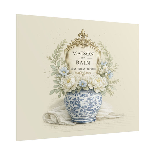 Maison de Bain Floral Poster - Creations by Chris and Carlos