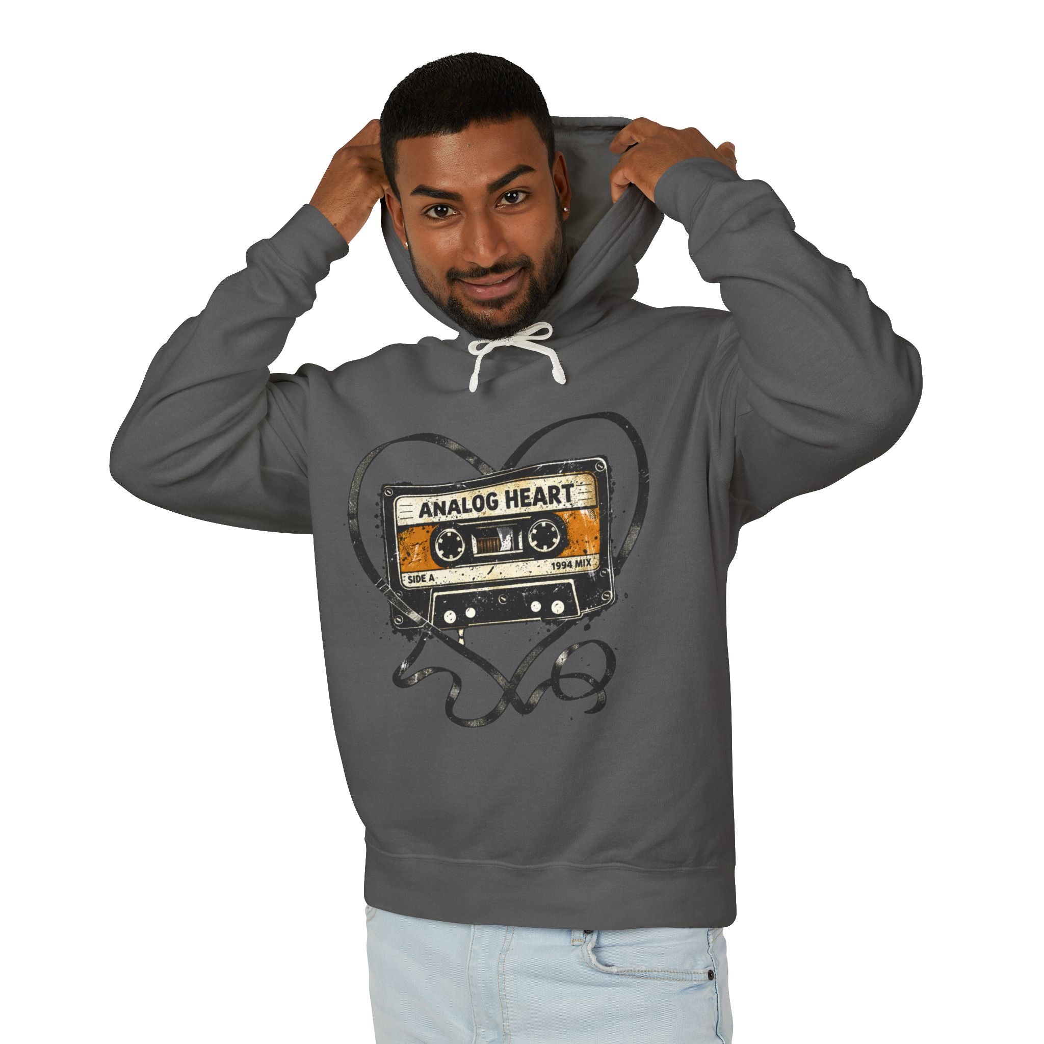 Analog Heart Cassette Hoodie - Creations by Chris and Carlos