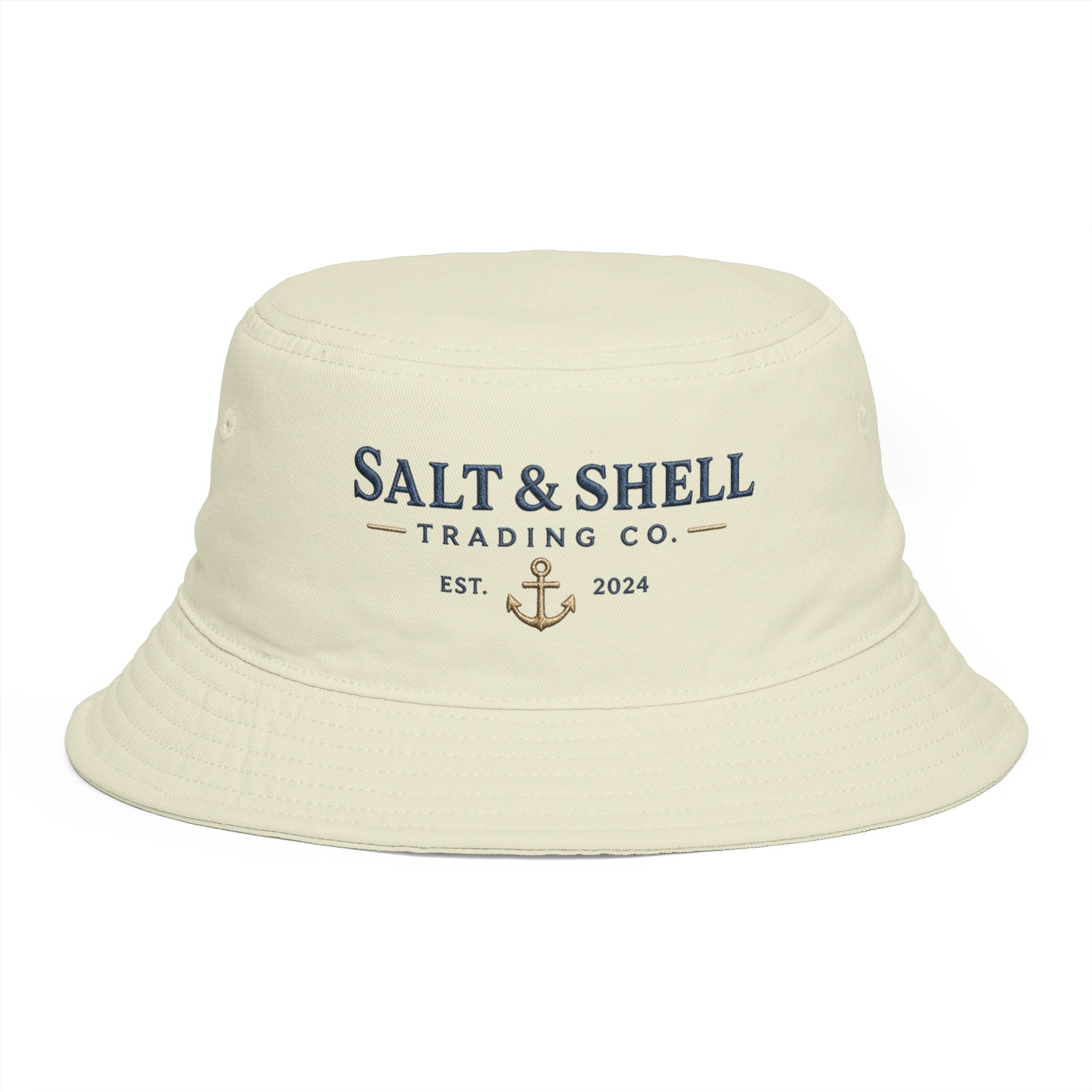 Salt & Shell Trading Co. Bucket Hat — Nautical Anchor Summer Beach Hat - Creations by Chris and Carlos