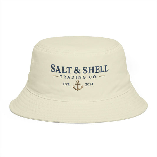 Salt & Shell Trading Co. Bucket Hat — Nautical Anchor Summer Beach Hat - Creations by Chris and Carlos