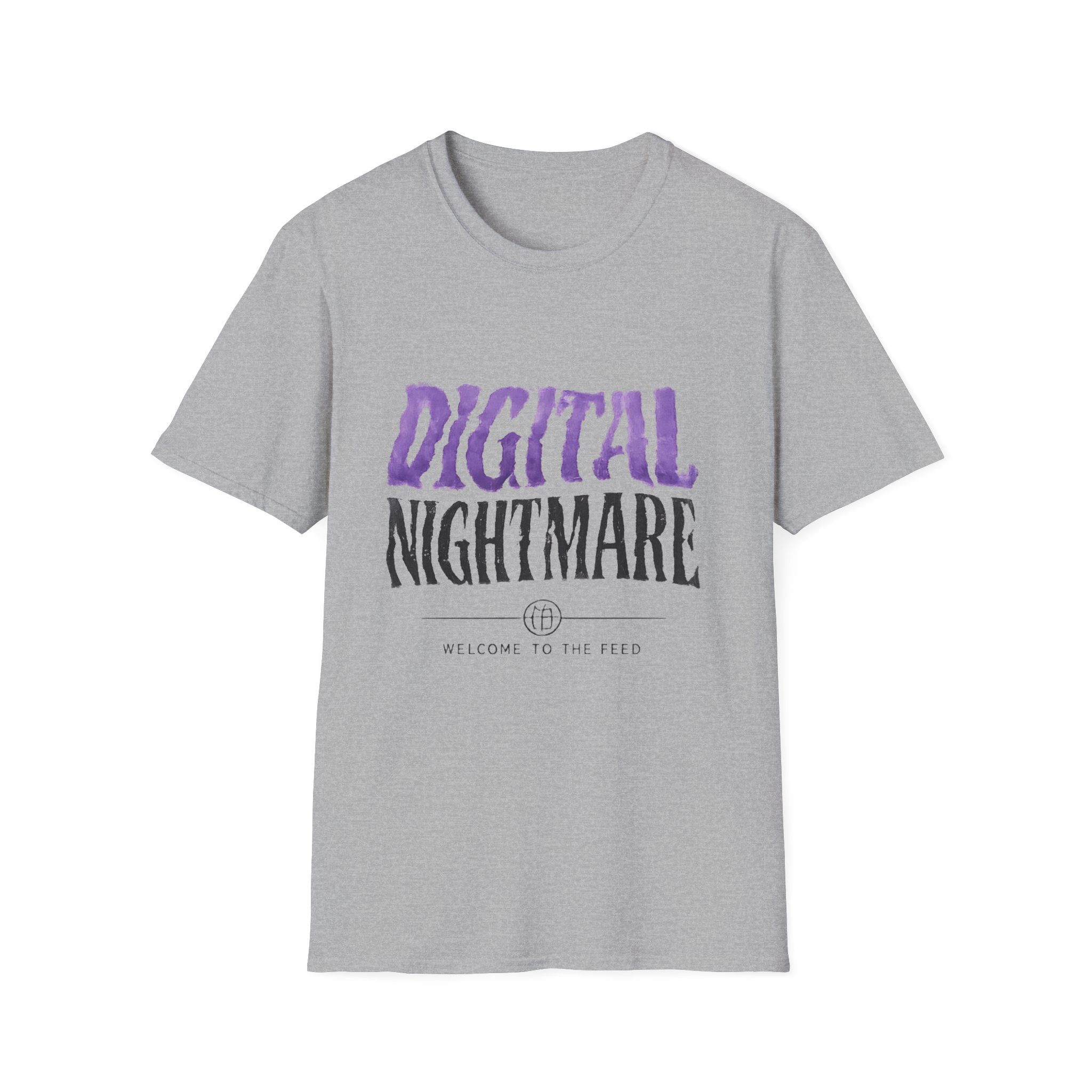Digital Nightmare T-Shirt — Gothic Purple Graphic Tee - Creations by Chris and Carlos