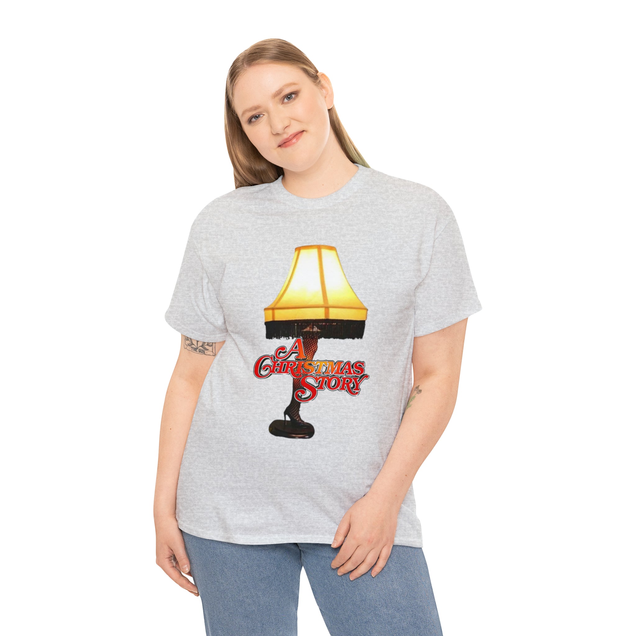 A Christmas Story- Leg Lamp Unisex Heavy Cotton T-Shirt - Creations by Chris and Carlos