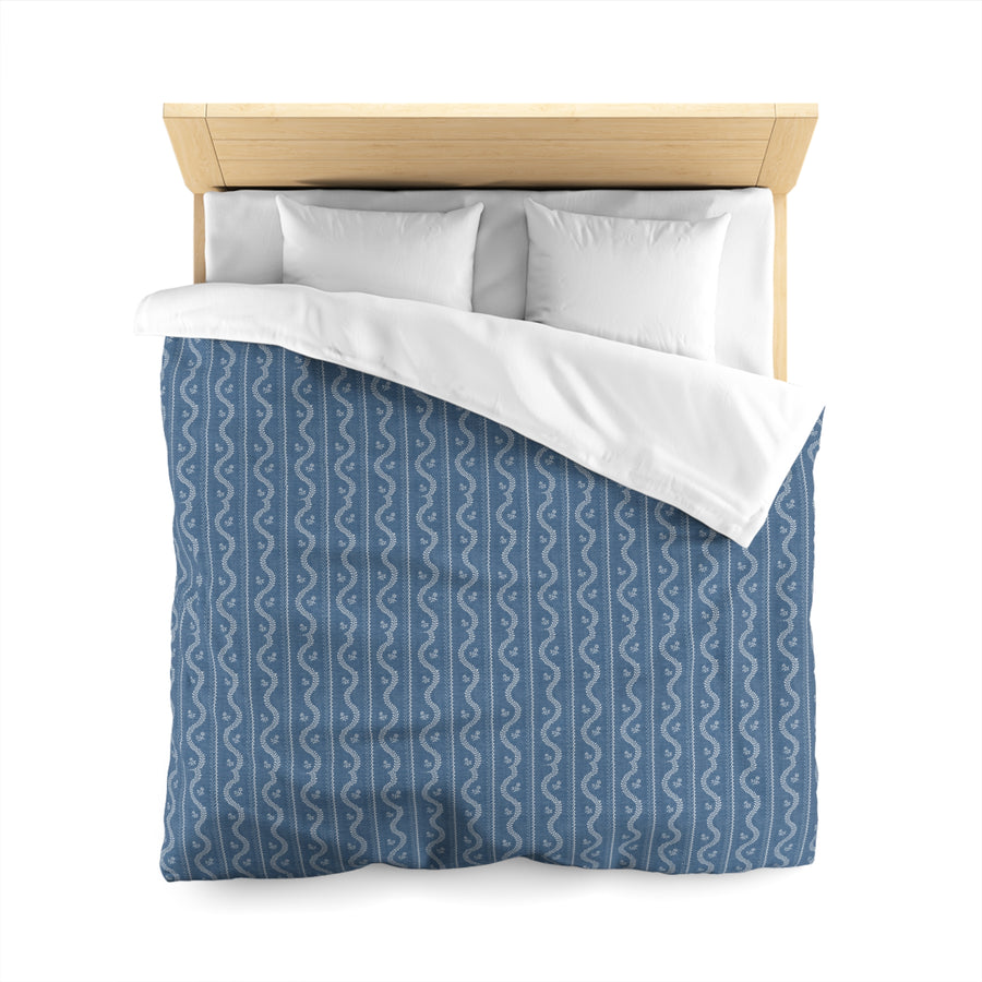 Heirloom Meadow™ — Indigo Fern Microfiber Duvet Cover
