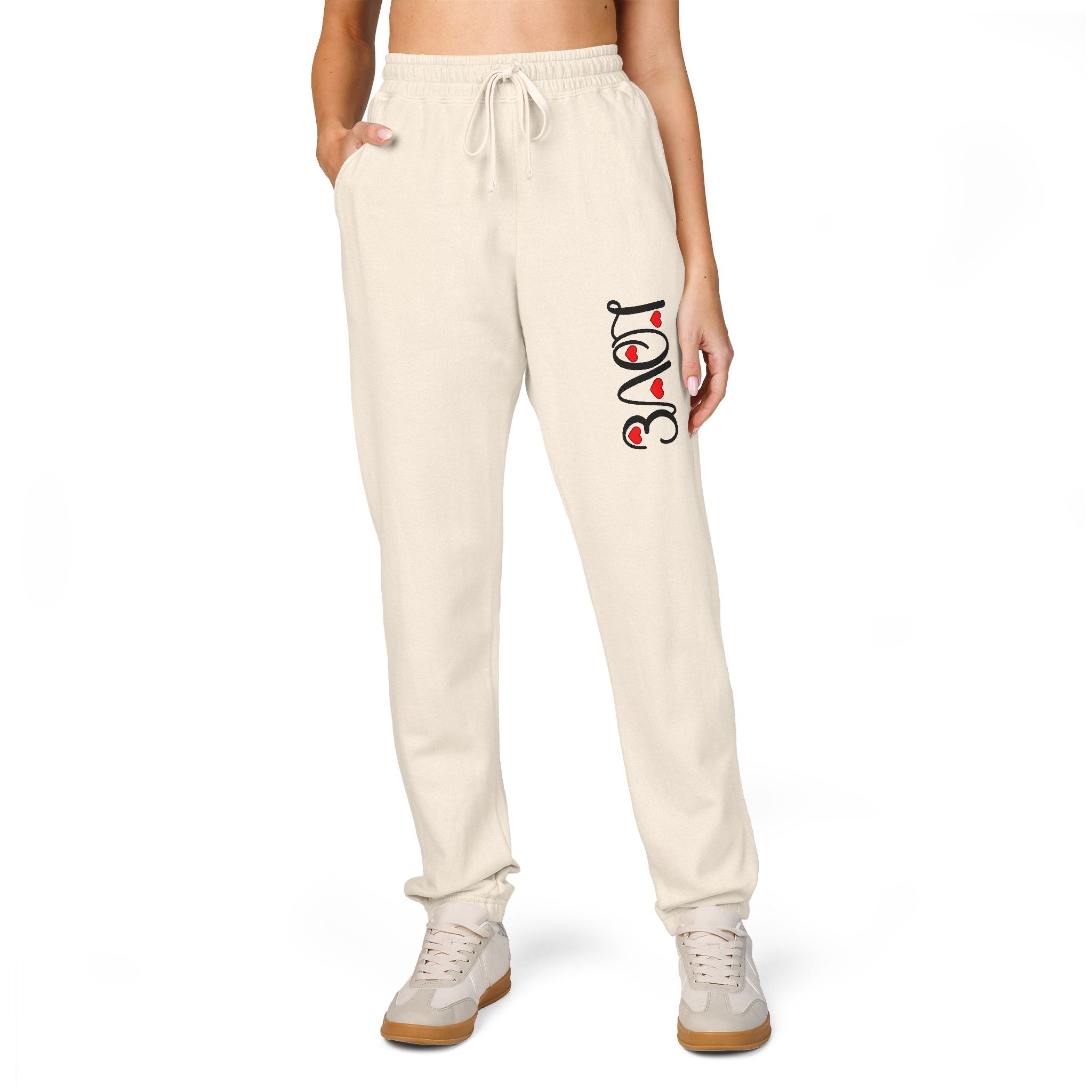 Love Unisex Garment-Dyed Fleece Sweatpants - Creations by Chris and Carlos