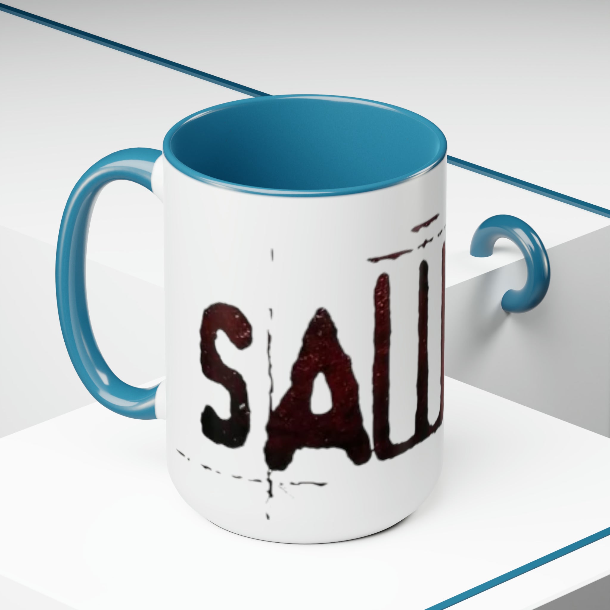 Saw X Movie-  Two-Tone Coffee Mugs, 15oz - Creations by Chris and Carlos