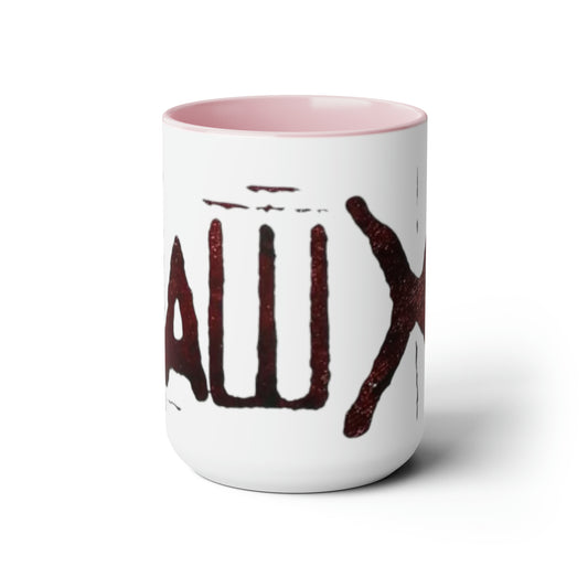 Saw X Movie-  Two-Tone Coffee Mugs, 15oz - Creations by Chris and Carlos