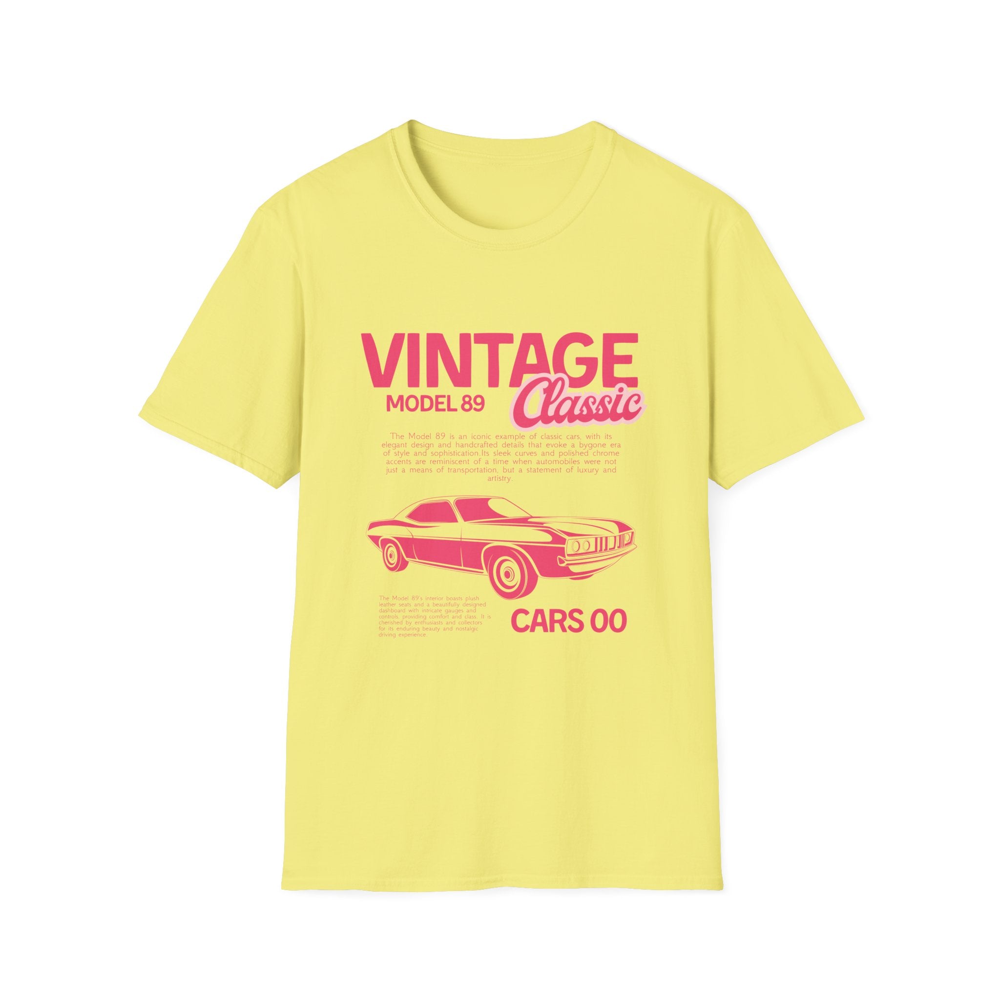 Vintage Classic Car T-Shirt — Retro Muscle Car Graphic Tee - Creations by Chris and Carlos