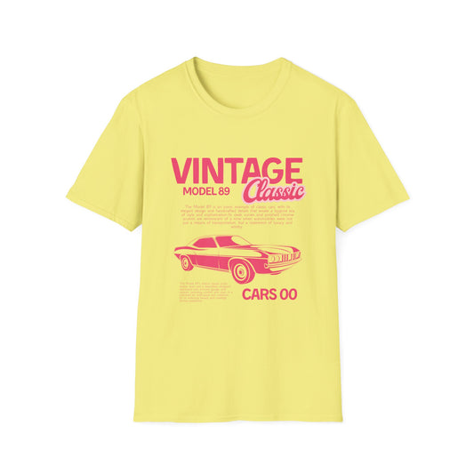 Vintage Classic Car T-Shirt — Retro Muscle Car Graphic Tee - Creations by Chris and Carlos